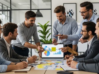 Corporate culture team collaboration