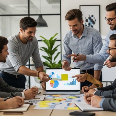 Corporate culture team collaboration