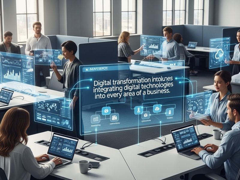Digital transformation in modern businesses
