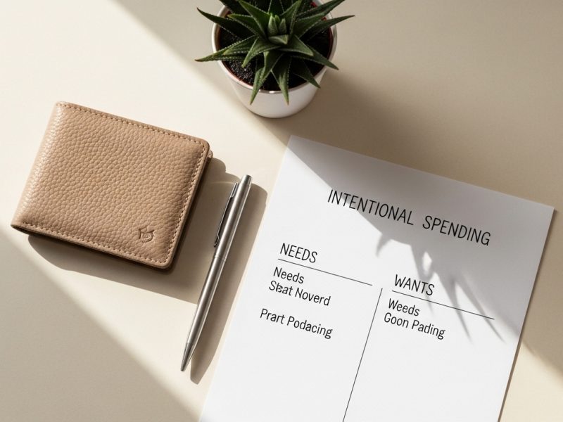 Mindful spending lifestyle