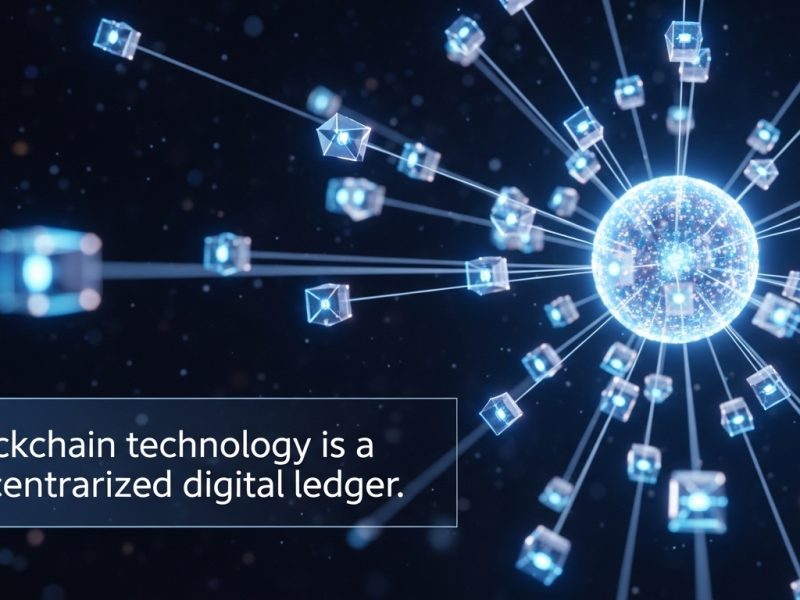 Blockchain technology digital network