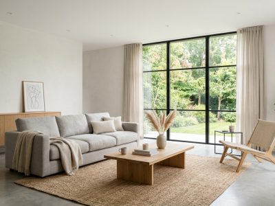 Minimalist living space promoting simplicity and balance