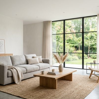 Minimalist living space promoting simplicity and balance